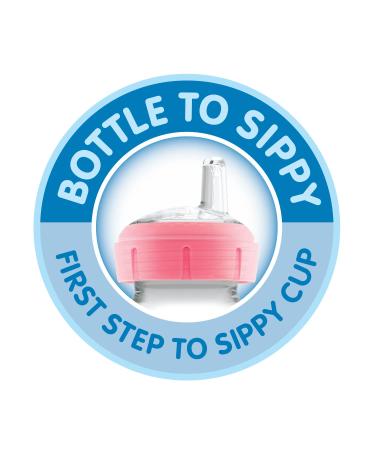 Dr. Brown's Wide-Neck Sippy Bottle 6M+ Pink 9 oz (270 ml) - Buy Online on GoSupps.com