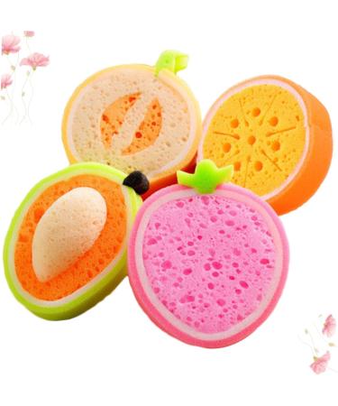 Housoutil 12 Pcs Kids Bath Ball Tools | Fun Pouf Shower Sponge & Bath Sponges for Kids | Pearlescent Baby Blush | Ideal for Body Wash & Bathing - Buy Online on GoSupps.com