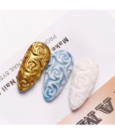 4pcs Mix Nail Art Silicone Printing Templates | 3D Soft Nail Carving Mold Stencils for Manicure - Buy Online on GoSupps.com