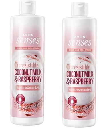  Avon Avon Senses Irresistible Coconut and Raspberry Shower Cream 2-Pack - 2 x 400ml - Buy Online on GoSupps.com