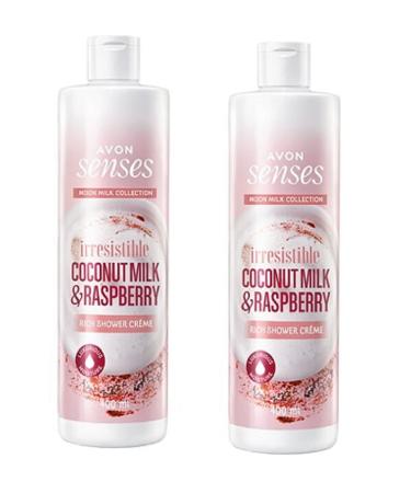 Avon Avon Senses Irresistible Coconut and Raspberry Shower Cream 2-Pack - 2 x 400ml