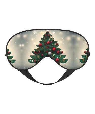 Christmas Gift Tree Eye mask Soft Elastic and Adjustable Nighttime Comfort Sleeping mask Suitable for Both Men and Women