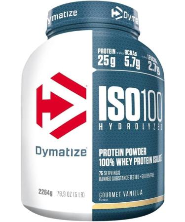 Dymatize ISO 100 Hydrolyzed Gourmet Vanilla 2264g - Whey Protein Isolate Powder - Buy Online on GoSupps.com