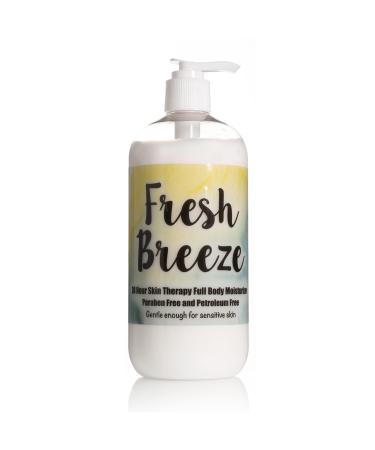 The Lotion Company 24 Hour Skin Therapy Lotion  Full Body Moisturizer  Paraben Free  Made in USA  Fresh Breeze fragrance  w/ Aloe Vera 16 Ounces Fresh Breeze 16 Fl Oz (Pack of 1)
