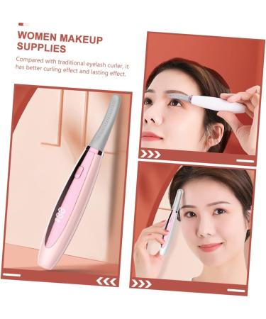 Balacoo 4pcs Heated Eyelash Curler - Ultimate Curling Tool for Perfect Lashes | Mini Pink Design - Shop Now for International Shipping - Buy Online on GoSupps.com