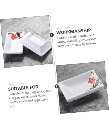 Zerodeko Flavor Seasoning Plate Sushi Japanese Dish 3 Pcs Oil Dish Ceramics Clip Bowl Soy Sauce Soy Sauce Bowl Dipping Sauce Dishes - Buy Online on GoSupps.com