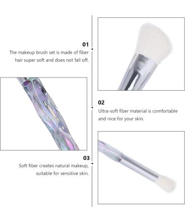 Buy HEALLILY 10pcs Rainbow Makeup Brush Set with Crystal Handle - Best Cosmetic Brushes for Flawless Makeup - International Shipping Available - Buy Online on GoSupps.com