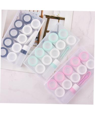 Healeved 4 Sets Colored Contact Lens Storage Boxes | Travel Cases & Tweezers | Secure & Stylish Containers for Lenses - Buy Online on GoSupps.com