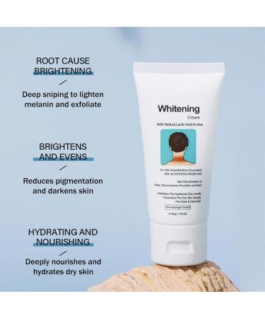 Skin Whitening Cream for Acanthosis Nigricans Skin Lightening Cream for Dark Skin Skin Bleaching Cream with Retinol for Hard Skin Fade Melanin Body Armpit Knees Elbows & Knuckles - Buy Online on GoSupps.com