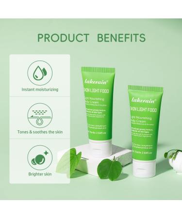 2.64 FL OZ Nourishing Body Cream with Chamomile Calendula & Pansy | Instant Moisture for Dry Skin - Buy Online on GoSupps.com