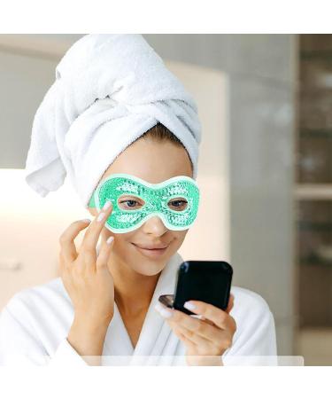 Cooling Eye Mask | Reusable Gel Mask for Migraine Relief | Hot Cold Therapy for Puffy Eyes & Swelling | International Shipping Available - Buy Online on GoSupps.com