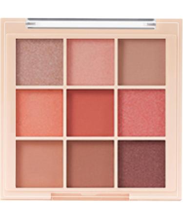 Eyeshadow Makeup Palette 9 Colors Matte Eye Shadow Powder Long Lasting Contouring Highlighter Blusher Eyeshadow for Girls Women Beginners Aezon 7184-03# Grapefruit Broken Gold Plate - Buy Online on GoSupps.com