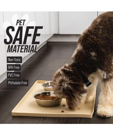 Leash Boss Spray Mat XXL - Waterproof Silicone Bowl Pad for Cats & Dogs | 76 x 56 cm Blue | Slide & Spill Protection - Buy Online on GoSupps.com