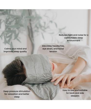 Sleepfolio Bamboo Weighted Sleep Mask | Deep Pressure Therapy for Restful Sleep - Buy Online on GoSupps.com