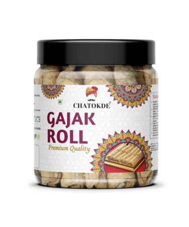 CHATOKDE Khasta Gud (Jaggery) Gajak Roll | Winter Delights Special | Sesame Bar Roll | Til Wale Gajjak Roll (Gachak) 225gm_Packing May Vary