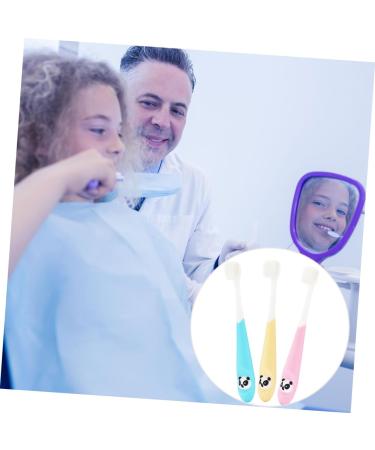 Homsfou Children's Toothbrushes - 3 Pack Caricature Design for Kids Effective Teeth Cleaning Brush for Ages 3+ - Buy Online on GoSupps.com