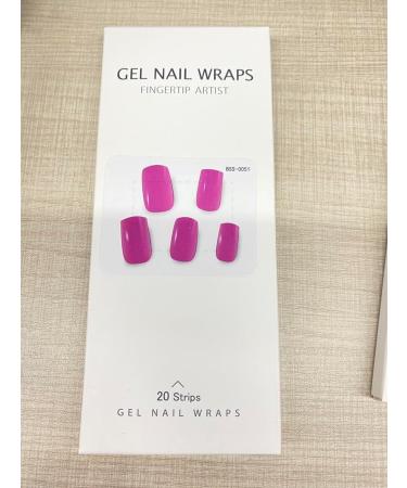 Elegant and Long-Lasting EBANKU Cured Gel Nail Strips - Waterproof DIY Gel Nail Wraps with Tools (BSS-0051) - Buy Online on GoSupps.com