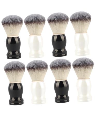 Beavorty 8 STK Manual Razor Brazil Razor Shaving Shaving Sailing Soap Tool Men Razor Brazil Razor Cleaning Accessories Bartbrush The main fiber wool Gift Man 10.5x3.3cmx4PCs As shown x 4 pieces
