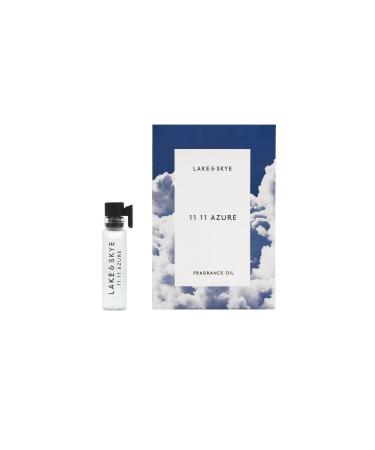 Lake & Skye 11 11 Azure Unisex Fragrance Oil Sample Sheer & Aquatic Scent Floral and Musk Notes - 0.06 fl oz (2ml) 0.06 Fl Oz (Pack of 1)