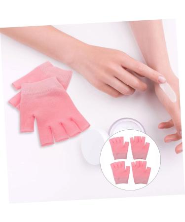 MERRYHAPY 2 Pairs Gel Gloves Fingerless Gloves Hand Cracked Gloves Night Hand Gloves Dry Hands Gloves Overnight Gloves for Dry Hands Moisturizing Gloves Spa Gloves Knitting 16X13X1CM - Buy Online on GoSupps.com