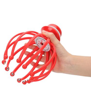 Head massage spider electrical head massage device scalp massage brush claw stress relief hair loss therapy scalp massage device red