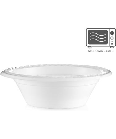 BluShine 12 Oz Disposable Plastic Soup Bowl Plates - 250 Pack | Heavy Duty & BPA-Free | Heat-Resistant & Soak-Proof - Buy Online on GoSupps.com