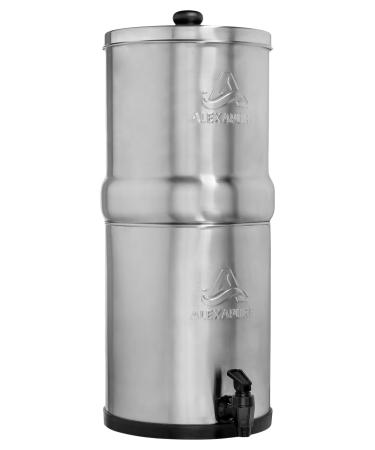 Alexapure Pro Stainless Steel Water Filtration System - 5,000 Gallon Throughput Capacity