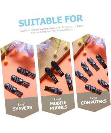 Gogogmee 100pcs Razor Trimmer Clipper Brush Mini Electric Razor Electric Beard Trimmer Razor Cleaner Black - Buy Online on GoSupps.com