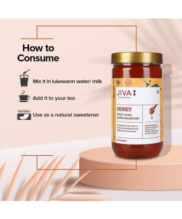 Jiva Ayurveda Multi flora Honey 100% Pure with no Adulteration Boosts Immunity and Strength Heals wound Helps in weight loss 500gm (Pack of 1) 500 g (Pack of 1) - Buy Online on GoSupps.com