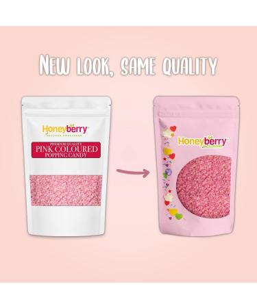 Cocoa Butter Coated Pink Popping Candy 100g - Unflavoured & Natural for Cake Decoration - Pack of 1 - Buy Online on GoSupps.com
