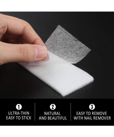100 Pieces Nail Extension Silk Fiberglass - Non-woven Fibreglass Nail Wrap for Nail Art - Buy Online on GoSupps.com