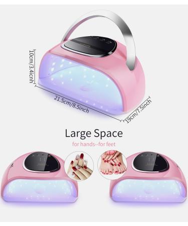 180W Nail Dryer Lamp - LED/UV Nail Lamp with 48 LED Lights Timer & Infrared Sensor for Gel Nails - Perfect for Fingernail & Toenail Use - Buy Online on GoSupps.com