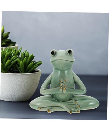 Zerodeko Frog Yoga Ornaments Heart Decorations Hanging Zen Decor Frog Statue Outdoor Decorations Home Decoration Miniture Decoration Yoga Decor Office Tea Pet Desktop Ceramics - Buy Online on GoSupps.com