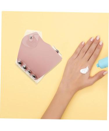  minkissy minkissy Makeup Palette Makeup Mixing Plate Makeup Mixing Palette Mixing Plate Makeup Cosmetic Board Makeup Must-haves Foundation Mixing Tray Makeup Plate For Foundation Eyeshadow PU Pink - Buy Online on GoSupps.com