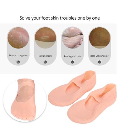 01 02 015 Foot Care Protector Moisturizing Socks Protective Silicone Anti Slip Foot Heel Care Foot Anti-cracking Protector 1Pair for F(L) - Buy Online on GoSupps.com