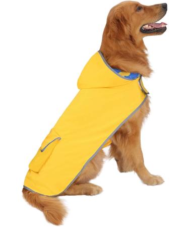 HDE Reversible Dog Raincoat Hooded Slicker Poncho - Ducks/Yellow (3XL) - Buy Online on GoSupps.com