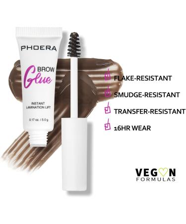 Phoera Eyebrow Gel Long-lasting Eyebrow Tint Waterproof Brow Gel Hhigh Pigment Eyebrow Mascara Vegan Formula Tinted Brow Mascara for Full Shaped Brows (03 Medium Brown) - Buy Online on GoSupps.com