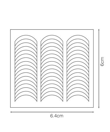 1200 PCS Crescent French Manicure Nail Art Stickers | DIY Nail Stencils & Decorations - Buy Online on GoSupps.com