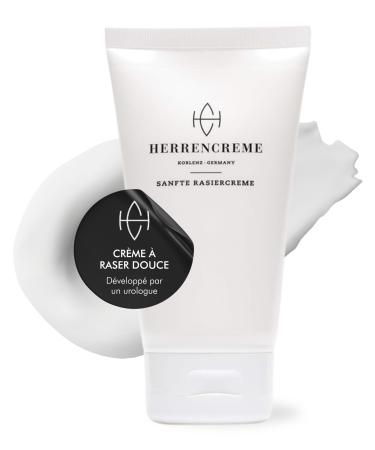 HERRENCREME Shaving cream for men 150 ml I Gentle shave & optimal care I For face & male intimate area I Intimate care developed by urologists I Vegan and dermatologically tested
