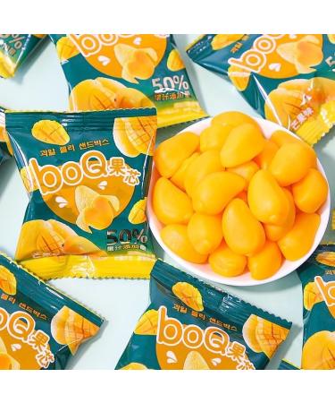 Peeled Mango Soft Candy Fruit Juice Fudge Gummies Sweet Snacks 50% Fruit Juice Content Wedding Candy Children's Candy Snack Gift Pack Pastries Cute Candy Chinese Convenient Food (1000g) - Buy Online on GoSupps.com