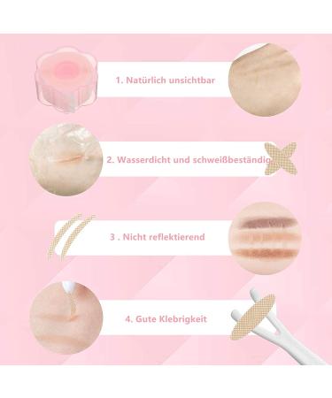 Voarge 1200 Pcs Invisible Double Eyelid Tape - Waterproof Adhesive Stripes & Tweezers | Skin Color Eyelid Stickers for Instant Lift - Buy Online on GoSupps.com