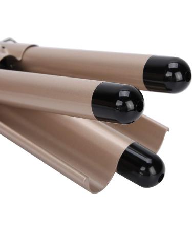 Electric Hair Waver Fast Heating 3 Barrel Curling Iron Wand Adjustable Hair Curler Waver Crimper Hair Styling Tool Hair Curling Wand (Gold 22mm) - Buy Online on GoSupps.com