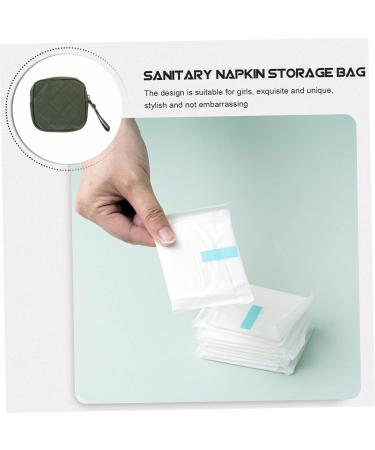 Gleavi 2-Pack Napkin & Tampon Storage Bags - Green Travel Coin & Menstrual Pillow Holders for Women - Buy Online on GoSupps.com