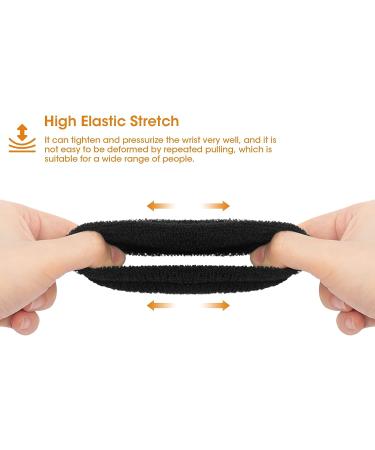 TAKIYA 4Pcs Black Sport Wristbands for Football Basketball Running | Athletic Sweatbands for Working Out - Set of 4 - Buy Online on GoSupps.com