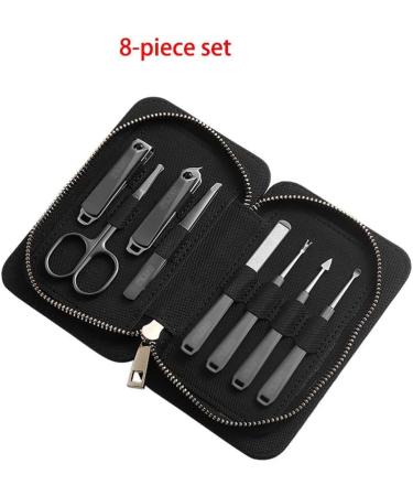 Nail Clipper Set 8-Piece Nail Clippers Set Portable Nail Set Personal Care Pedicure Set Stainless Steel Beauty Set with Portable Fashion Bag (Black) Nail Clipper Kit (Color : A-8-piece Set) - Buy Online on GoSupps.com