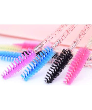 Makeup Brush Tool Kits 50 PCS Disposable Eyelash Brushes Mascara Wands Eye Lash Eyebrow Applicator Cosmetic (Purple) - Buy Online on GoSupps.com