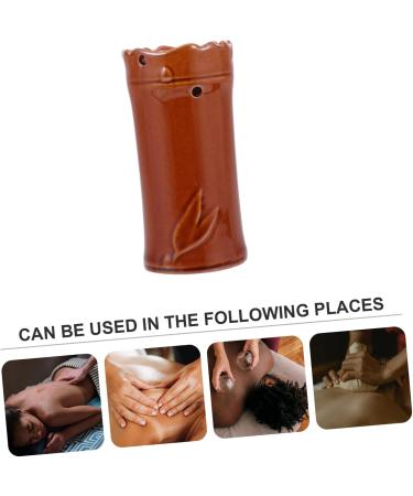 Frcolor 3 St Moxibustion Cups | Ceramic Moxibustion Tank & Portable Massage Tool - International Shipping Available - Buy Online on GoSupps.com