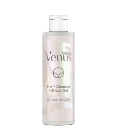 Gillette Venus Skin Care 2-in-1 Gentle Gel Cleanser + Shave Gel 190 ml Specifically Designed For Pubic Hair & Skin with A PH Balance