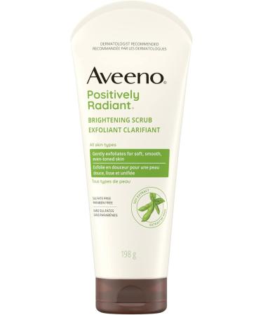 Aveeno Face Face scrub positively Radiant Skin Brightening Daily Facial Exfoliator for Dark Spots With soy extract Oil free non-comedogenic 198 Grams 198 g (Pack of 1) - Buy Online on GoSupps.com