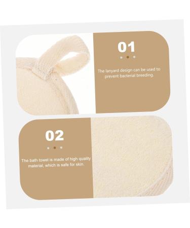 GLEAVI 6 Pcs Body Exfoliator Sponge - Men's Loofah Bath Ball & Scrubber for Deep Cleaning | Exfoliating Shower Pouf & Scrunchies - Buy Online on GoSupps.com
